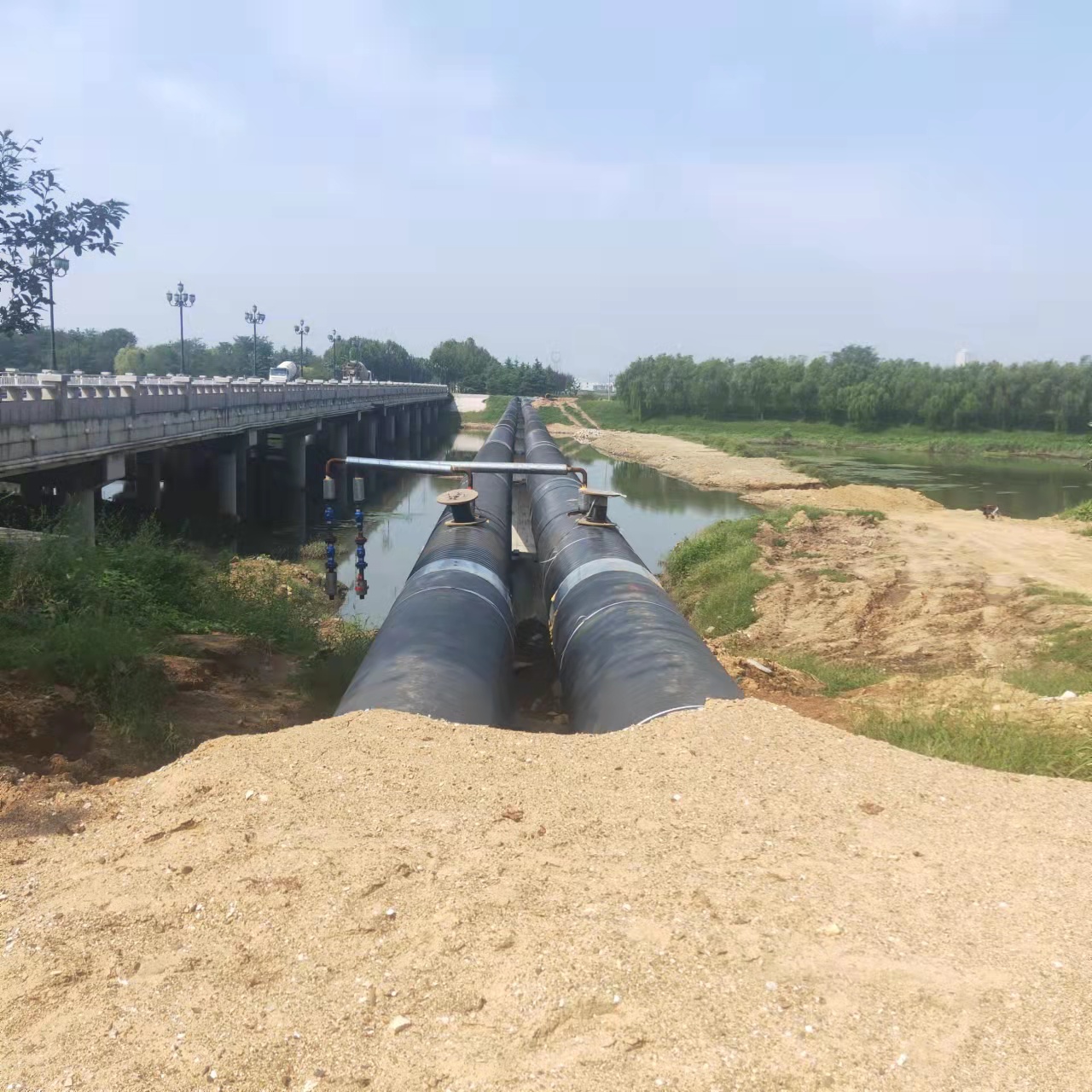 磐石管道物理脉冲清洗输油管道清洗